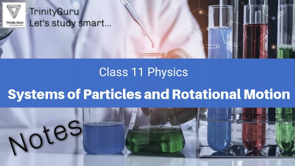 Systems of Particles and Rotational Motion Notes Class 11 Physics